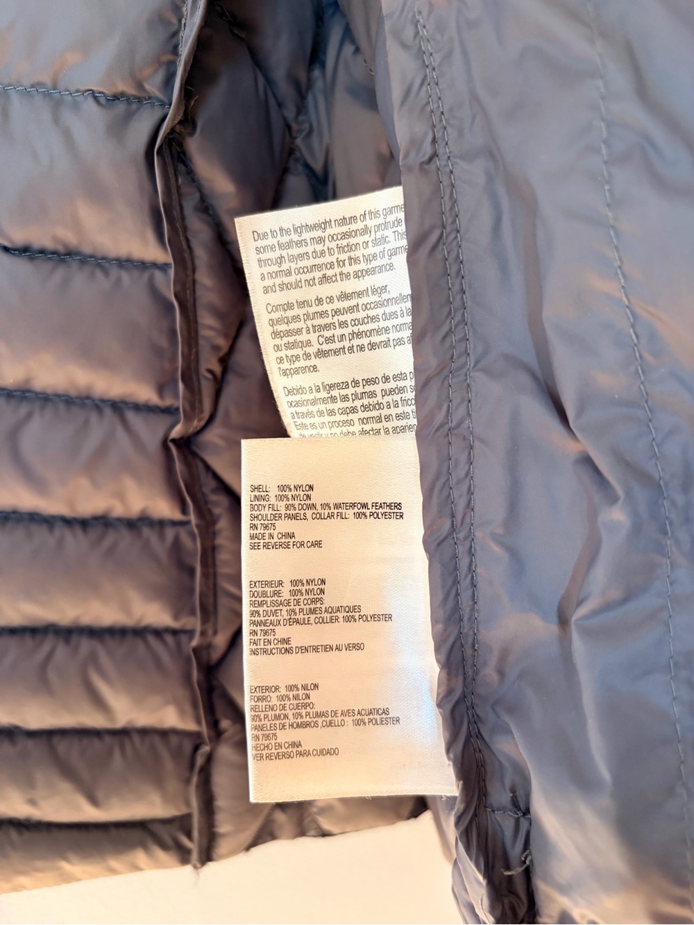 Michael Kors Women's Navy Blue Packable Down-Blend Puffer Vest - Picture 4 of 9